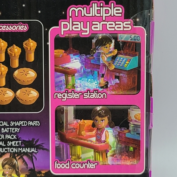 Lite Brix Super Light Building System Bakery Kiosk Play Set Girls Cra-Z-Art New - Picture 6 of 8